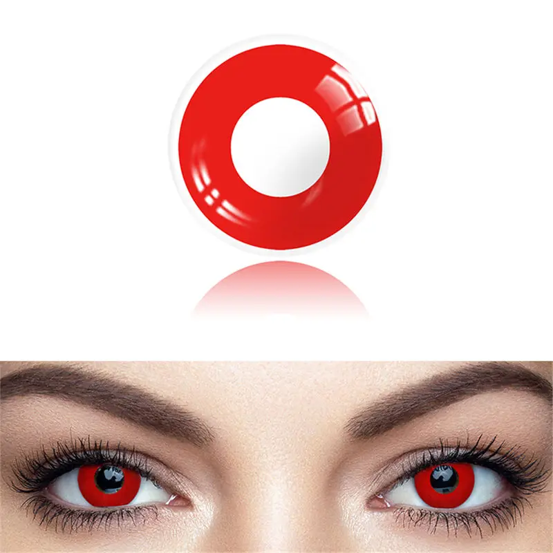 Vibrant Halloween Anime Cosplay Contact Lenses – Multicolored Edition (2-pack)