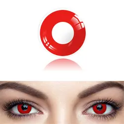Vibrant Halloween Anime Cosplay Contact Lenses - Multicolored Edition (2-pack) (Vampire  Block)