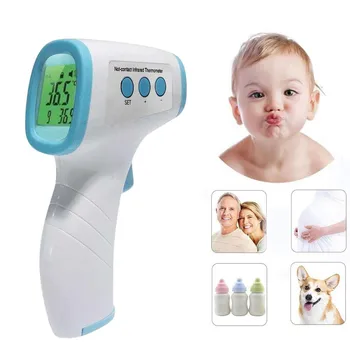 

Digital Forehead Thermometer Gun Temperature Sensor Non-contact Infrared Thermometer Laser Gun Fever Temperature Measure Tools
