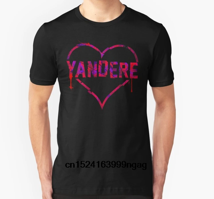 Модная крутая Мужская футболка женская забавная Yandere индивидуальная Футболка с
