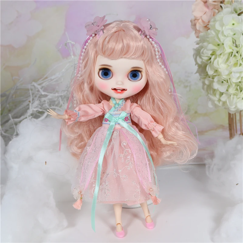 ICY factory шарнирная кукла blyth игрушка на заказ кукла с одеждой обувь головной убор белая кожа суставы тела costomized лицо - Цвет: Flora