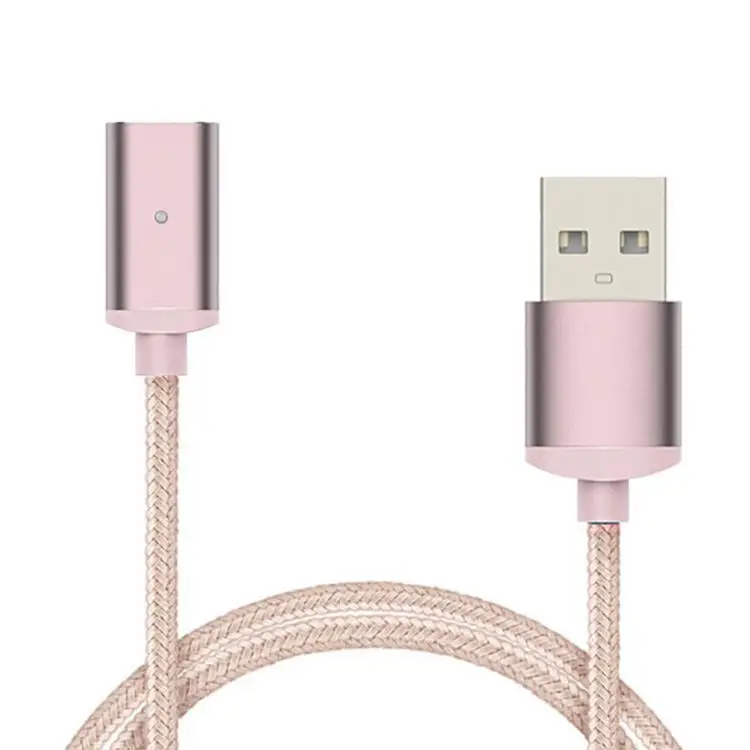 Магнитный кабель для iPhone Магнитный зарядный Micro USB кабель usb type C USB C кабель для samsung huawei 3A быстрое зарядное устройство - Цвет: Розовый