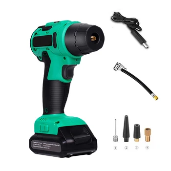 

Wireless Electric Air Compressor W/ LED Lighting Car Bike Tire Balls Inflator