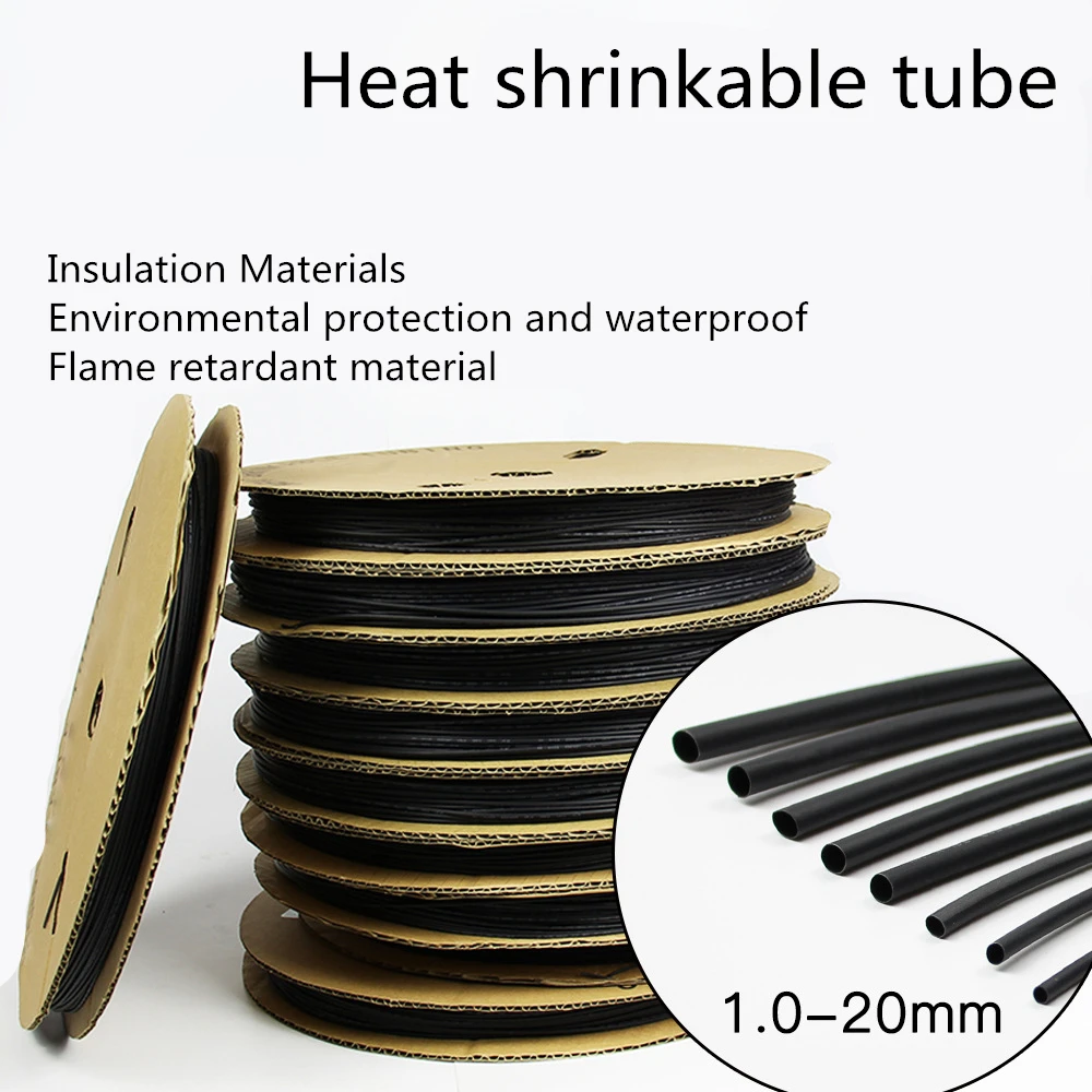 Shrink-N-Repair HeatShrink Tubing Wrap-Around Black For Wire Diameters Up To /"
