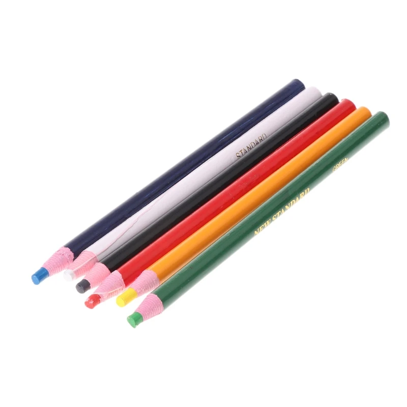 

6 Colors Markers For Metal Glass Fabric China Graph Peel Off Grease Wax Pencil