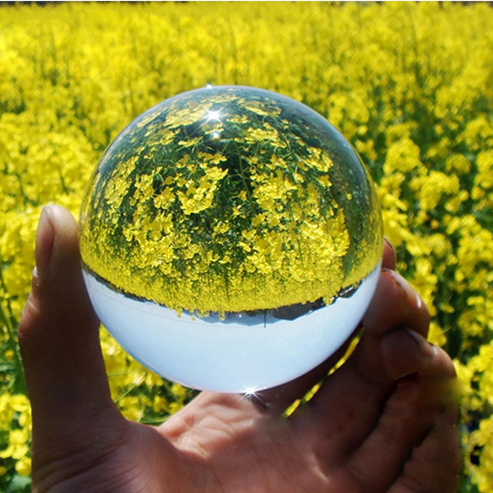 Хрустальный шар, большое прозрачное стекло для фотосъемки, 100 мм, сфера, реквизит для фотосъемки, объектив, прозрачный круглый искусственный шар, Декор, подарок