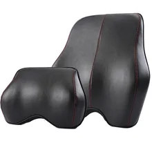 Натуральная кожа, Модное Автомобильное сиденье, подушка для сиденья, поддержка поясницы, боли в спине, подушка, авто подушка, Защита позвоночника