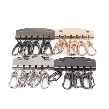 

2PCS DIY Handbag Purse Inside Key Ring Row Metal Bag Buckles Handmade Fabric Leather Craft DIY Key Bag Accessories