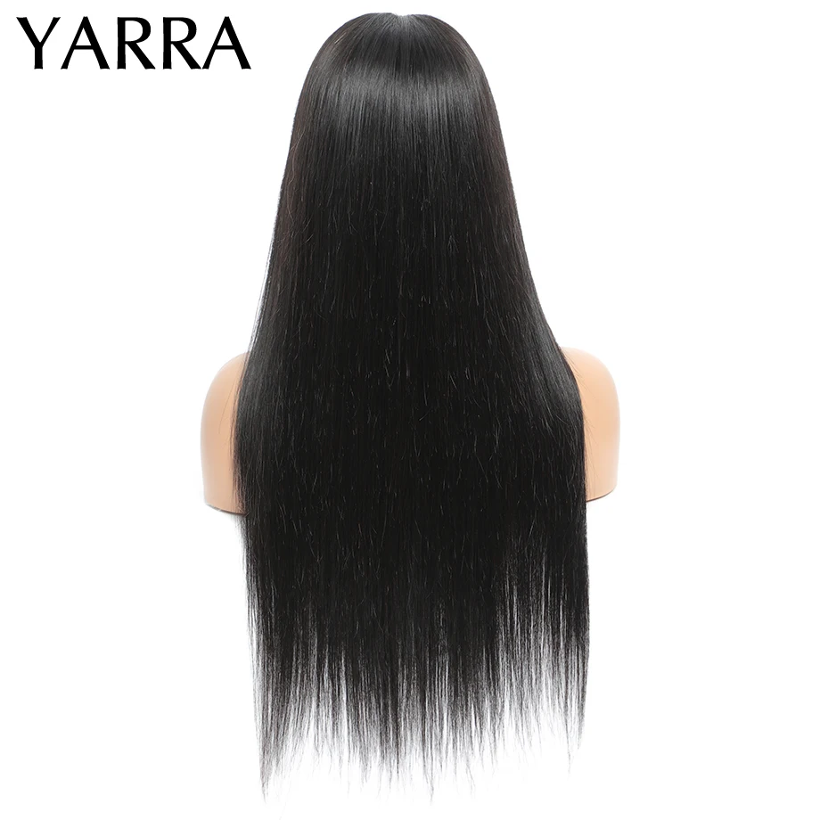 Headband Wig Human Hair Straight Brazilian Remy Hair Bone Straight Headband Wig for Black Women Glueless Machine Made Yarra 3