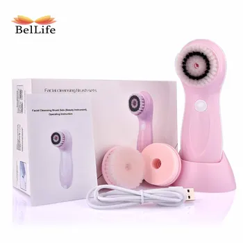 

Professional Facial Cleansing Brush Skin Scrubber Cleaning Device Exfoliating Deep Pore Cleaning Vibration Massager Face Care