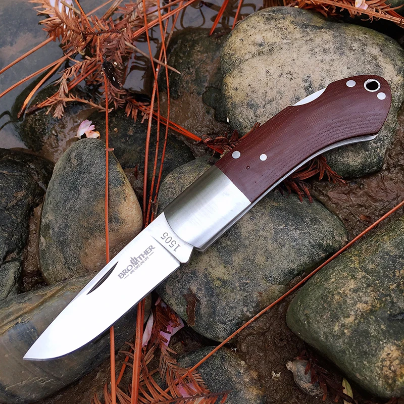 Складной нож с лезвием 60HRC Brother 1505 VG10 карманный для повседневного использования