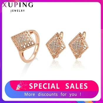 

Xuping Fashion Jewelry Sets Fantastic Charm Women Sets Rose Gold Color Plated Mother's Day Gifts 64960