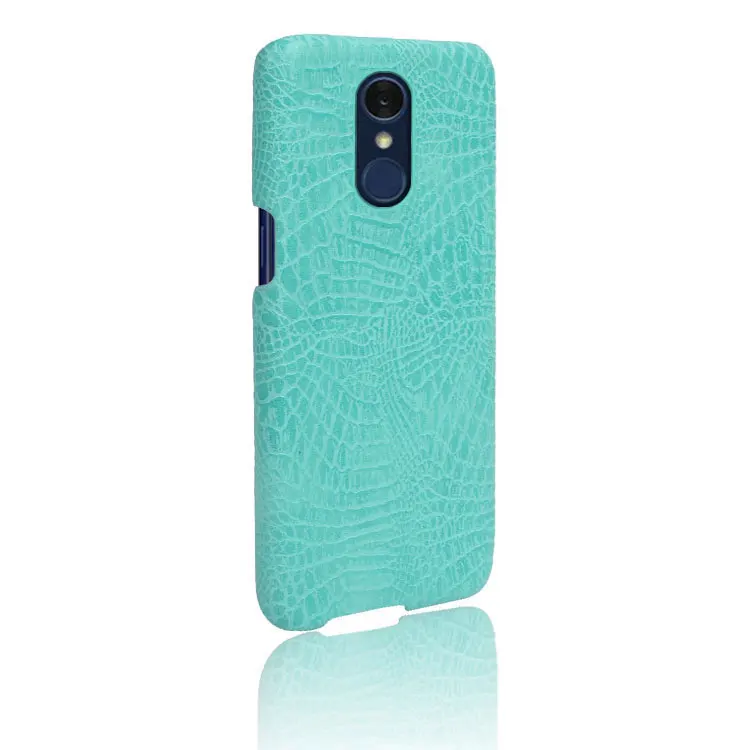 Зеленый Чехол для LG G7 G7 thinQ G710/Q7/K8 /G4 styus G4 note/LS770/Qstylus stylo4 с крокодиловым узором - Цвет: Зеленый