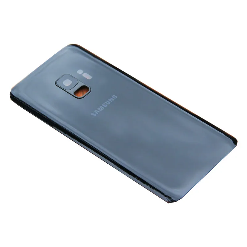 Чехол для батареи для samsung Galaxy S9 G960 S9 Plus S9+ G965F, чехол для задней двери, стекло, хорошее качество+ объектив камеры