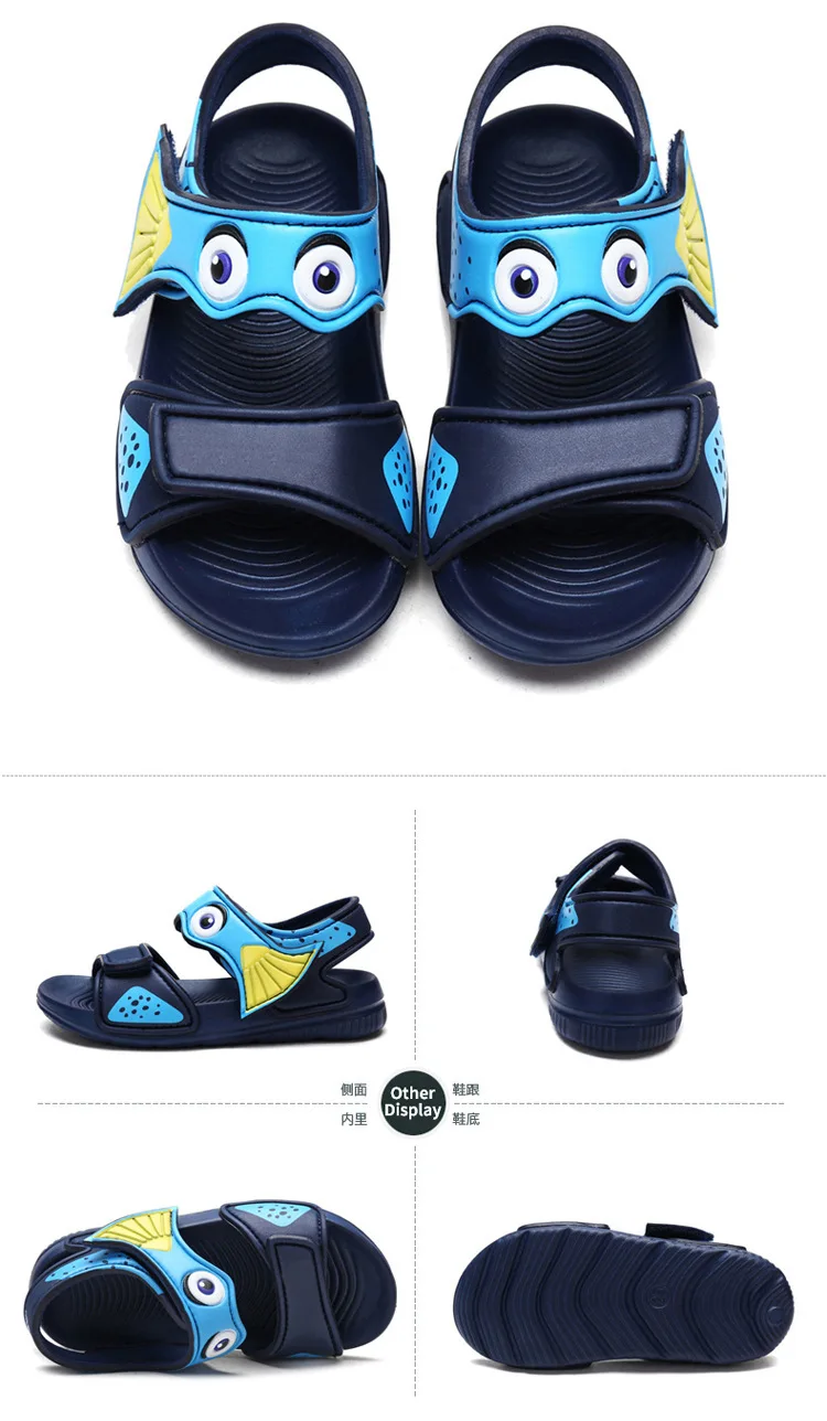 Новая детская обувь Летняя детская обувь принцессы для маленьких мальчиков и девочек пляжная водонепроницаемая обувь сандалии с мягкой подошвой для детей 0-4 лет
