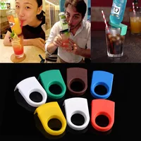 Drinks Bottle Holder Buckle Cocktail Clip Plastic Drink Clips For Schooner Goblet Glasses Margarita Glasses Kitchen Accessories 1