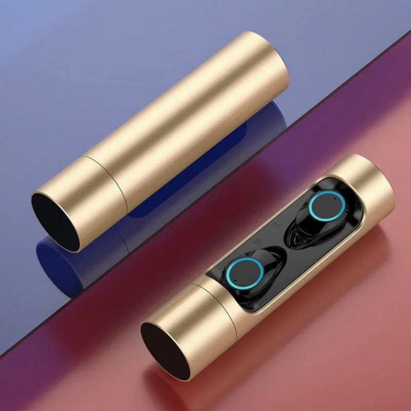 Bluetooth 5,0 настоящие наушники Близнецы стерео наушники-вкладыши TWS с микрофоном портативный аккумулятор коробка для хранения TWX беспроводные Bluetooth наушники - Цвет: AJ