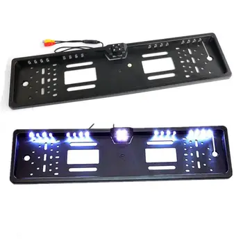 

16LED Europe License Plate Frame Car Rear View Camera Waterproof Night Vision Reverse Backup Camera Led Light Parking System