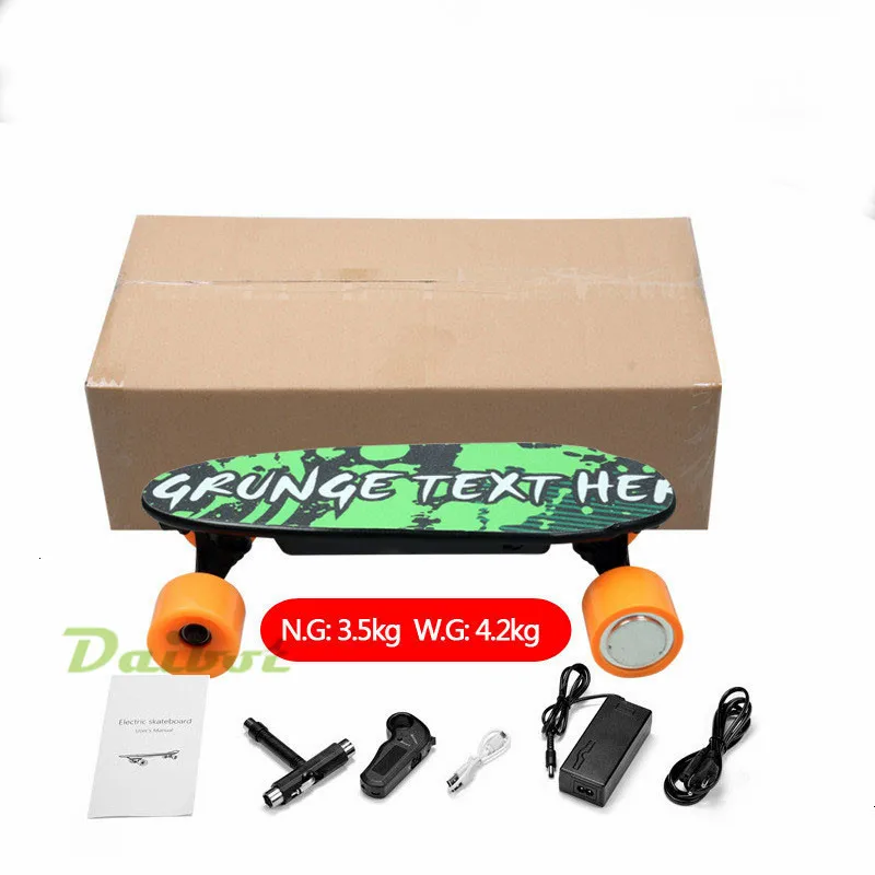 Daibot Adult Electric Scooter Four Wheel Electric Scooters 150W Hub Motor Wireless Bluetooth Remote Mini Longboard Skateboards   (21)