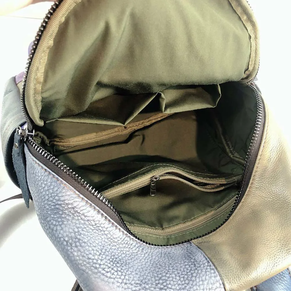 Lukegear натуральный кожаный рюкзак женский подлинный материал Рюкзак Винтажный Панк Рюкзак Винтажный прочный