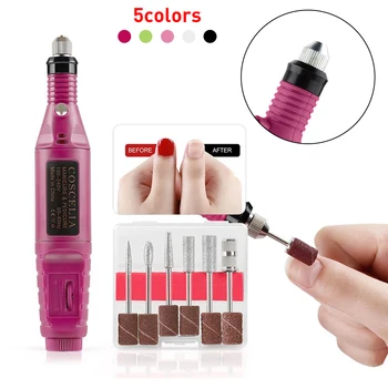 

Portable Pro Electric Nail Art File Drill Acrylic Pedicure Buffer Tool Set Sanding Buffer Pedicure Electric