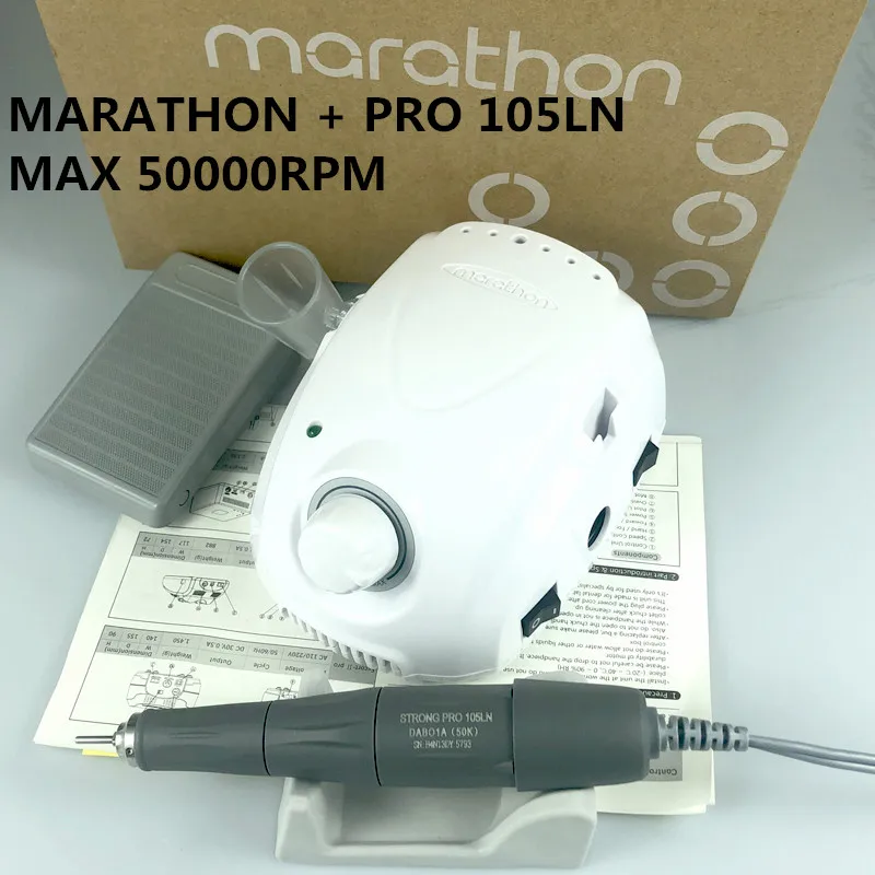 Электрическая машинка для маникюра MARATHON-Champion 3 PRO 105LN 50000 об./мин. мощная