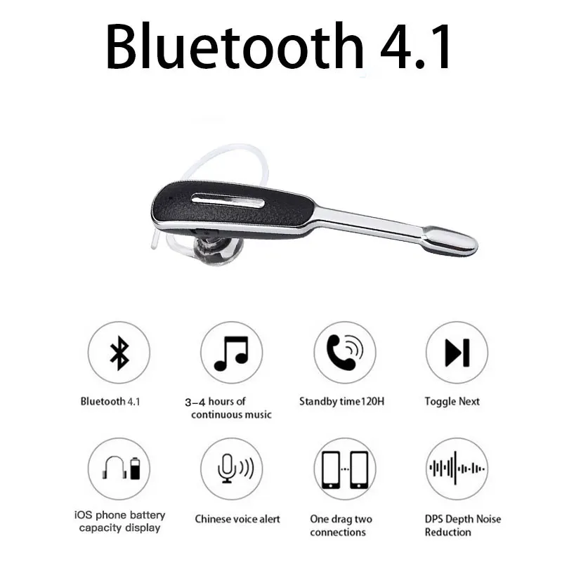 HM1000 Bluetooth наушники с петлей для ушей Громкая связь бизнес Спортивная гарнитура стерео Auriculares с микрофоном для Android для IOS телефонов