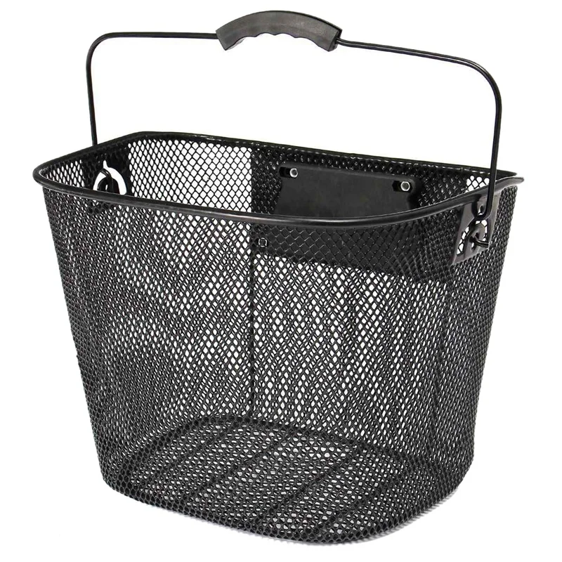 Sale Metal Mesh Basket For Mtb Mountain Bike Cycling Bicycle Front Foldable Basket Riding Rear Pannier Quick Release Shopping Handl 2 Sale Metal Mesh Basket For Mtb Mountain Bike Cycling Bicycle Front Foldable Basket Riding Rear Pannier Quick Release Shopping Handl 2