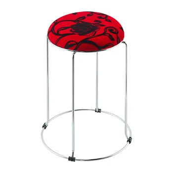 

Simple creative round stool folding small bench cloth stool home coffee table low stool fashion European dining stool chair high