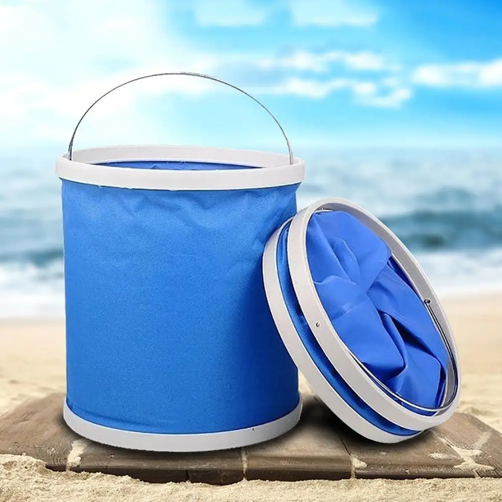 

50% HOT SALES!!!11L Portable Folding Outdoor Camping Plastic Water Bucket Bottle Accessory