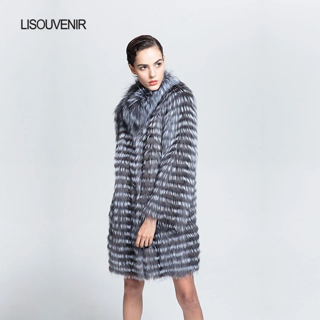 Lisouvenir стиль натуральный мех пальто подкладка натуральный Лисий теплая меховая куртка Удобная зимняя натуральная меховая одежда для женщин