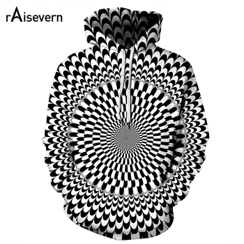 

Raisevern New Fashion 3D Hoodie Psychedelic Design Trippy Sweatshirts Men Women Unisex Autumn Streetwear Plus Size 3XL Dropship