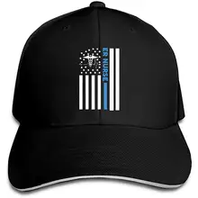 Мужская и Женская бейсбольная кепка с флагом красного цвета для медсестры