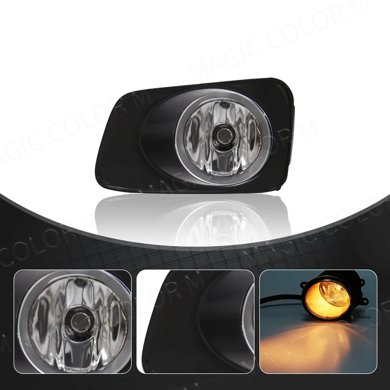 LEVANLIGHT Fog Lights Assembly For Toyota Corolla Fielder/Axio 2007-2011 – Clear Lens, H11 Bulb, Plug & Play