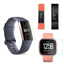 2 Pcs morbido TPU trasparente pellicola salvaschermo pellicola protettiva per Fitbit Charge 2/3 Versa 1/2 ionico inspire Alta Ace2 Blaze Smart Watch