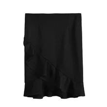 Новая Асимметричная сумка стрейч на бедрах с оборками и разрезом