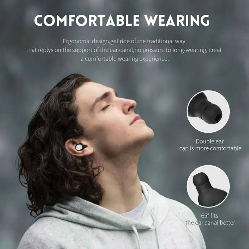 TWS Bluetooth 5,0 наушники IPX5 водонепроницаемые наушники-вкладыши беспроводной зарядный чехол