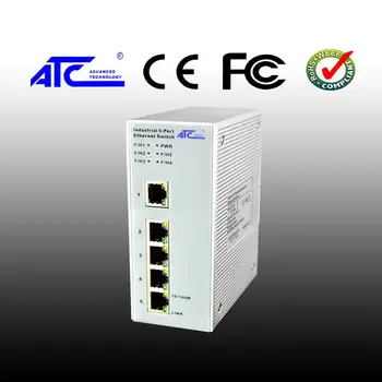 

ATC-405 Wholesale 5-port Network Cable Switch 4-Port Network Switch Ethernet Switch 100M Industrial Grade