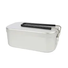 Алюминиевая коробка для ланча тепловой ультра светильник пищевой контейнер для кемпинга для детей путешествия студентов большие кухонные принадлежности с ручкой хранения