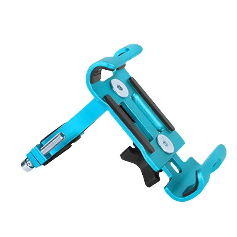 Полностью алюминиевый сплав держатель для мобильного телефона Подставка для велосипеда мотоцикла металлический горный велосипед дорожный велосипед держатель для телефона для iphone 6 8 - Цвет: blue