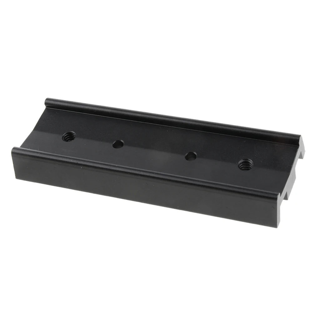 Metal Astronomical Telescope Parts 130mm Dovetail Mounting Plate Astronomical Equipment Connection Board - Black