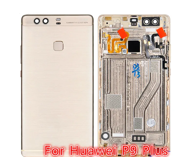 

High quality For Huawei P9 Plus Back Battery Cover Door Housing Case Spare Without Fingerprint Flex Cable+Button