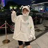 HOUZHOU лягушка Толстовка Для женщин Kawaii Alt 90s эстетическое пуловер уличная Harajuku FashionThin кофты Весна 2022 ► Фото 2/6
