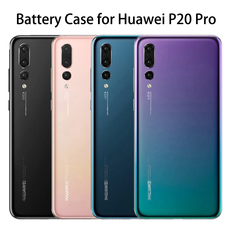 

Back Battery Cover Case For HUAWEI P20 Pro 3D Glass Rear Door Housing Cover Case Replacement for huawei P20pro with Logo