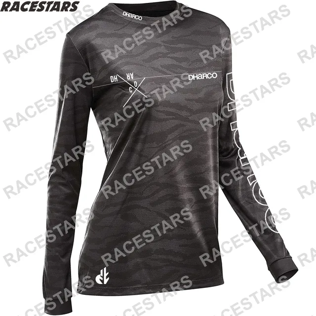 DHARCO Motorcycle Jersey Motocross Gear Women Downhill Jerseys Ladies Mountain Bike MTB Shirts Offroad DH Sportwear Clothing MX 1