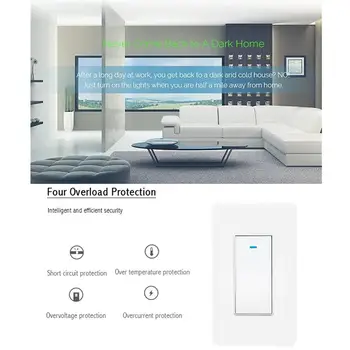 

Intelligent Wifi Switch Remote Control Intelligent Wireless Remote Control Voice Timing Switch 40DC17