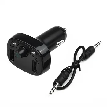 

Handsfree FM Transmitter Bluetooth 4.2 MP3 Player Double Usb 3.4A Fast Charging Vehicles MP3 Charger