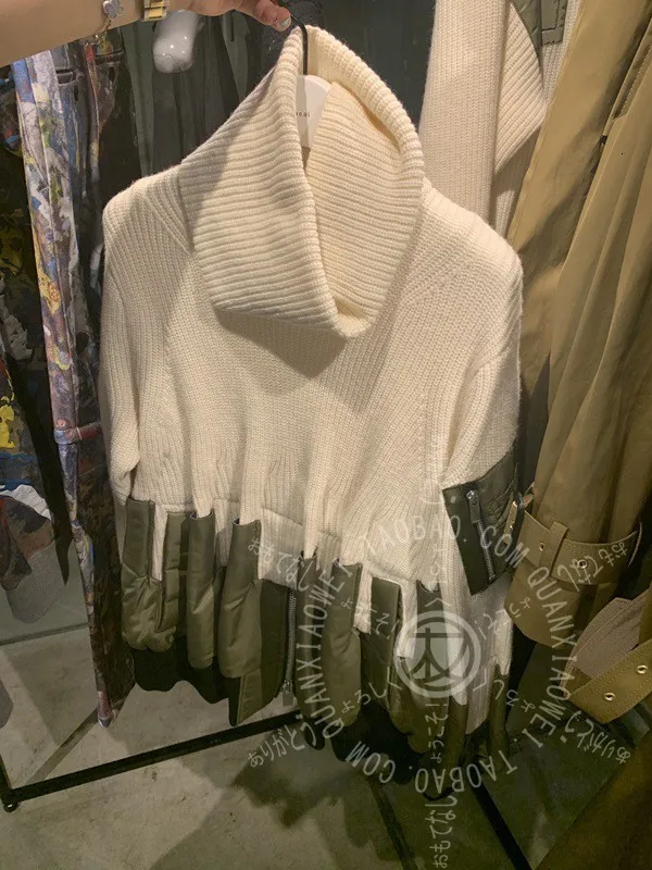 SHENGPALAE модный свитер с круглым воротником и асимметричной строчкой Женский Повседневный свободный уличные пуловеры FT311