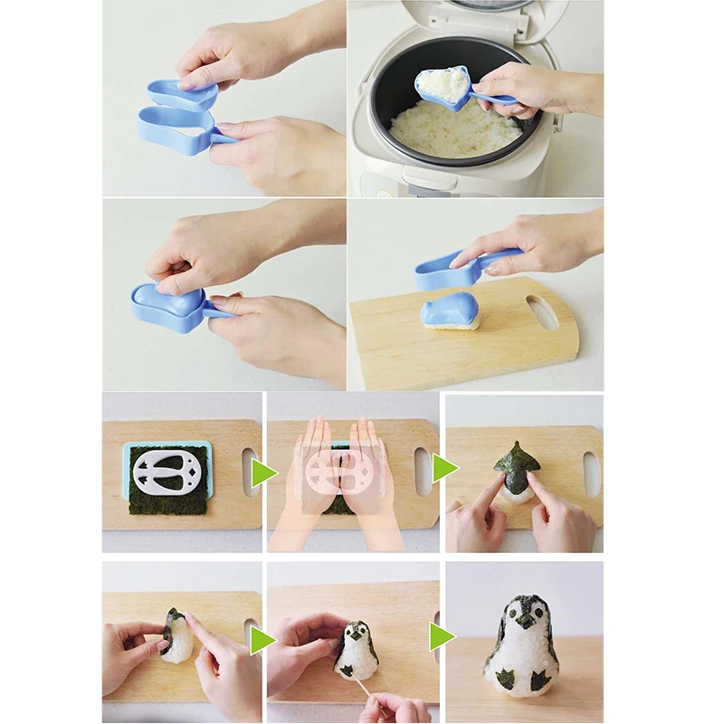 Суши милый Onigiri форма пингвина производитель рисовый шар Пингвин суши Bento Diy кухонные инструменты плесень