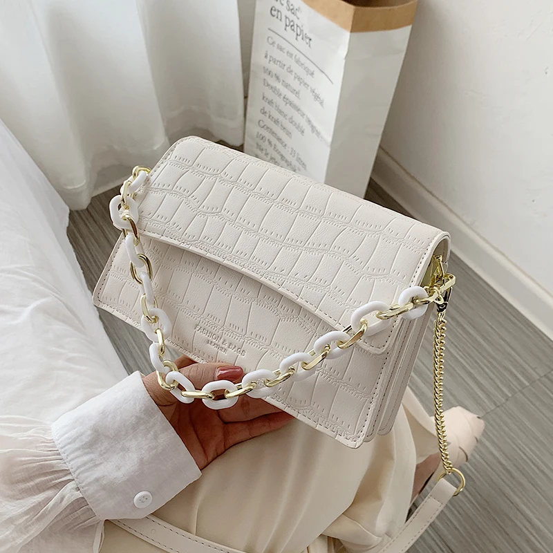 

Candy Color Fashion Brand Ladies Handbag Soft PU Leather Messenger Bag Designer Chain Shoulder Handbag 202 Fashion New